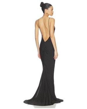 ANDAMANE Ninfea Maxi Slip Dress - Black
