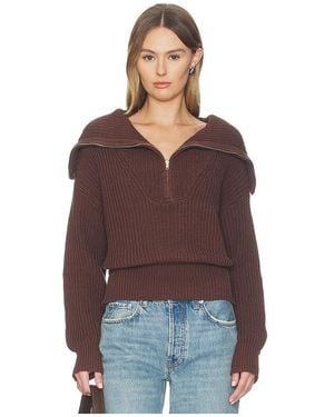 SNDY'S Jumper Hayley Zip - Braun