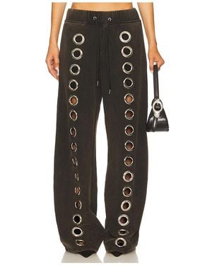 1XBLUE Pantalón Deportivo Eyelet En Color Charcoal, Talla En - Negro