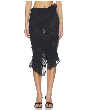 Magda Butrym Ruched Skirt - Black