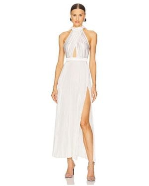 L'idée Renaissance Split Gown - White