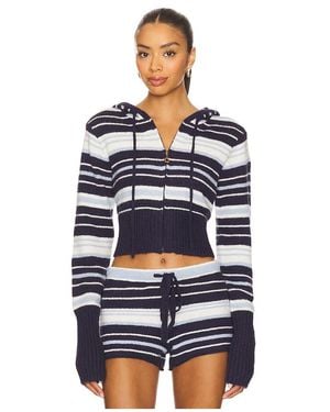 Dairy Boy Sudadera Surfside Striped En Color Azul Marino Talla (También En Xl)