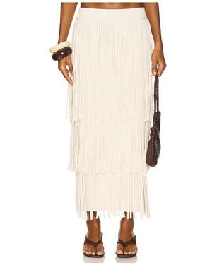 Simon Miller Falda Za Za En Color Crema Talla (También En M) - Blanco