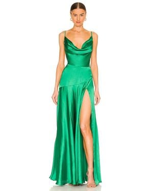 Bronx and Banco Vestido Largo Leo En Color Verde Talla En