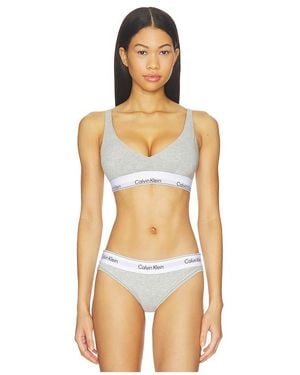 Calvin Klein Push Up Triangle Bralette - Orange