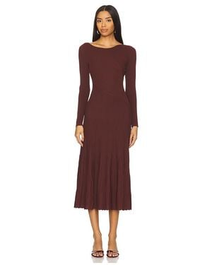 Line & Dot Chera Dress - Red