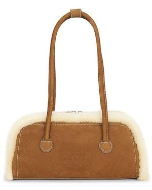 Marge Sherwood Soft Boston East West Shoulder Bag - White