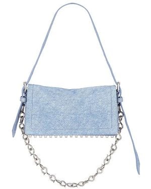 Alexander Wang Ricco Crushed Slim Flap Bag - ブルー