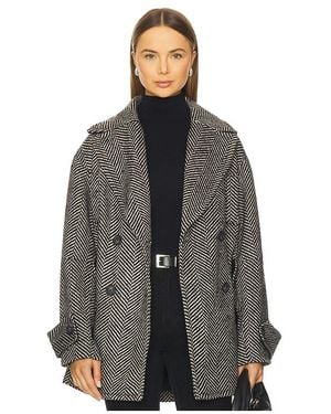 Free People Ari Wool Peacoat - Black