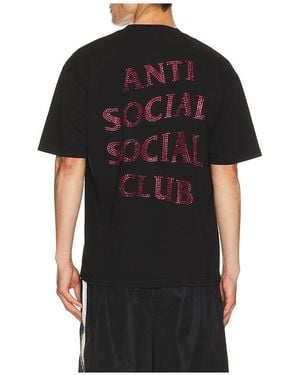 ANTI SOCIAL SOCIAL CLUB Camiseta Rhinestone En Color Negro Talla (También En M, S, Xl/1X)