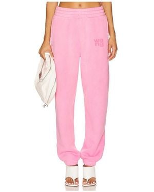 Alexander Wang Essential Terry Classic Sweatpant - Pink
