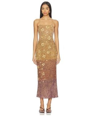 La Fuori Alessia Sovereign Ombre Midi Dress - White