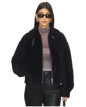 Helmut Lang Shearling Bomber - Black