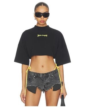 Palm Angels Outline Logo Mini Tee - Black