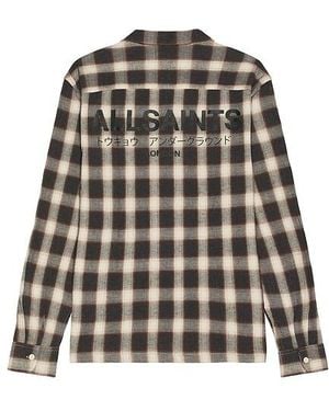 AllSaints Underground Long Sleeve Shirt - Black