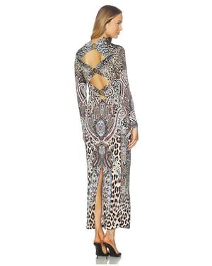 CAMILLA Back Detail Jersey Dress - White