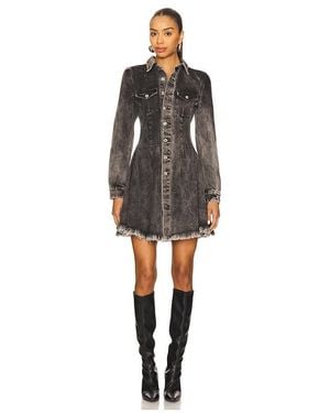Marques'Almeida Long Sleeve Mini Shirt Dress - Black
