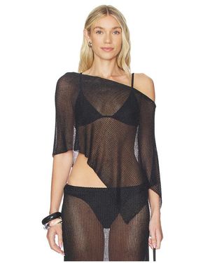 Lioness Luminous Poncho - Black