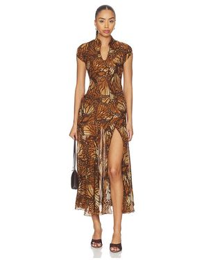 Kim Shui Vestido Midi En Color Marrón Talla (También En Xs) - Neutro
