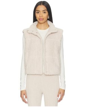 Barefoot Dreams Brushed Cozychic Puffer Vest - Natural