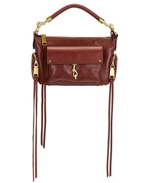 Rebecca Minkoff Minibolso De Hombro Mab En Color Burgundy Talla - Rojo