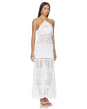 retrofete winona crochet dress yaelshelbia embodies modern allure in The Winona Dress. A romantic take on classic crochet, The Winona features a curve hugging silhouette with an open back and delicate scalloped edges. #WelcomeToTheParty #RetrofteDiaries