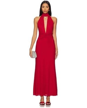 Runaway the Label Antoine Maxi Dress - Red
