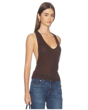 EB DENIM Valley Sheer Racer Tank - Blue