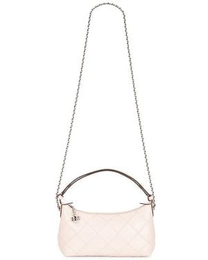 Tory Burch Fleming Distressed Pochette Bag - Natural