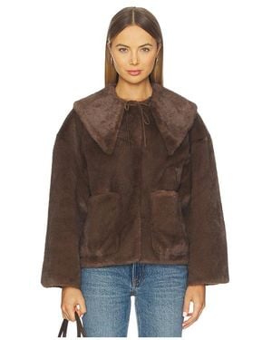 By Malene Birger Jacquie Fake Fur Jacket - Brown