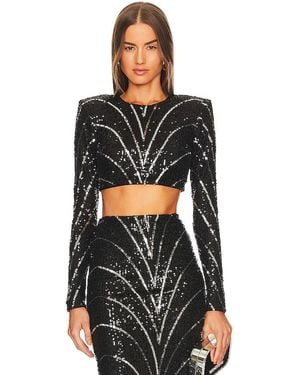 Michael Costello X Revolve Leonie Crop Top - Black