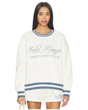 Gold Hinge Country Club Sweatshirt - White