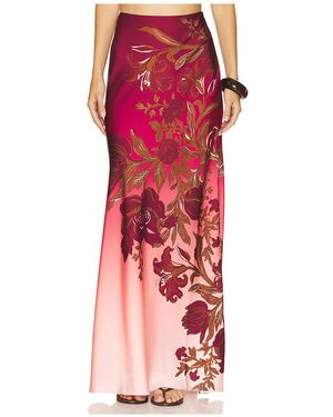 Rococo Sand Falda Maxi En ,Blush Talla (También En Xs, Xxs) - Rojo