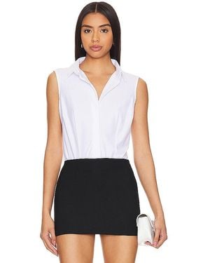 Commando Body Clásico Sin Mangas Con Botones En Color Blanco Talla (También En S, L, Xl)