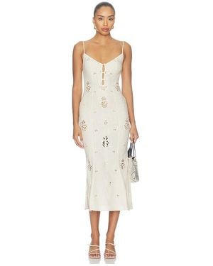Mirror Palais Regina Midi Dress - White