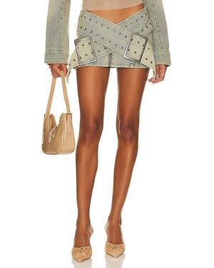 Jaded London Assassin Micro Mini Skirt - Blue