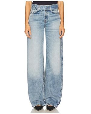 GRLFRND Austen Low Rise Belted - Blue