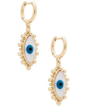 BaubleBar Pendiente Evil Eye En Color Oro Metálico Talla En - Azul