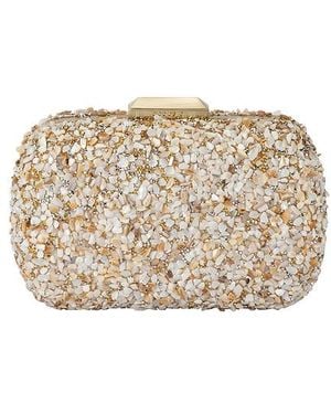 OLGA BERG Savannah Pebble Clutch - Natural