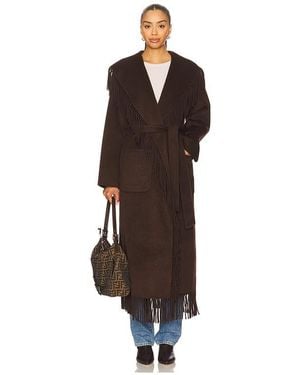 Jonathan Simkhai Carrie Fringe Robe Coat - ブラウン