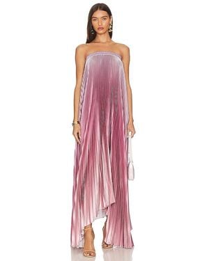 L'idée Bisous Strapless Gown - Red