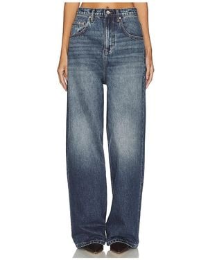 GRLFRND Enya Drop Rise Jeans En Color Denim-Dark Talla (También En 25, 28, 29) - Azul
