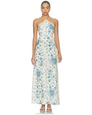 Agua Bendita Indira Bleu Dress - White
