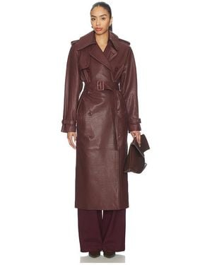 Manokhi Melissa Trench Coat - Purple