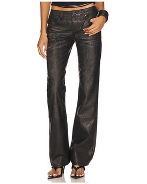 Jaded London Pu Cooper Jean En Color Negro Talla (También En 28, 30)