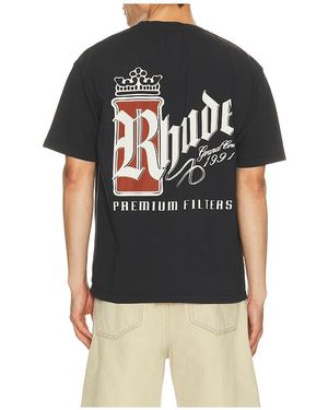 Rhude Fumar 91 Tee - Black