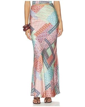 MISA Los Angles Maxikleid Sienna - Mehrfarbig