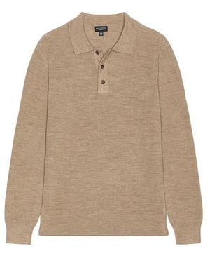 Club Monaco Refined Texture Polo - Natural