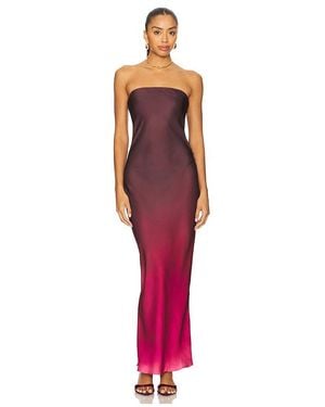 Rococo Sand Strapless Maxi Dress - Red