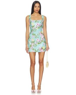 Elliatt Emmeline Square Neck Mini Dress - Blue